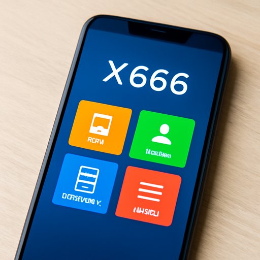 X666 موبائل ہوم اسکرین مینو